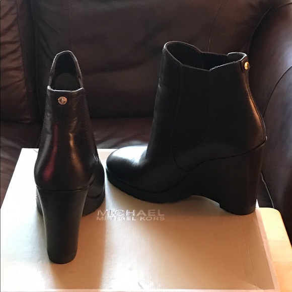 New Leather MIchael Kors Booties - Picture 2 of 3